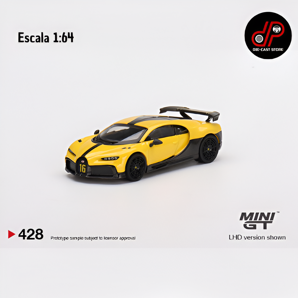 MGT00428 BUGATTI CHIRON PUR SPORT YELLOW MINI GT