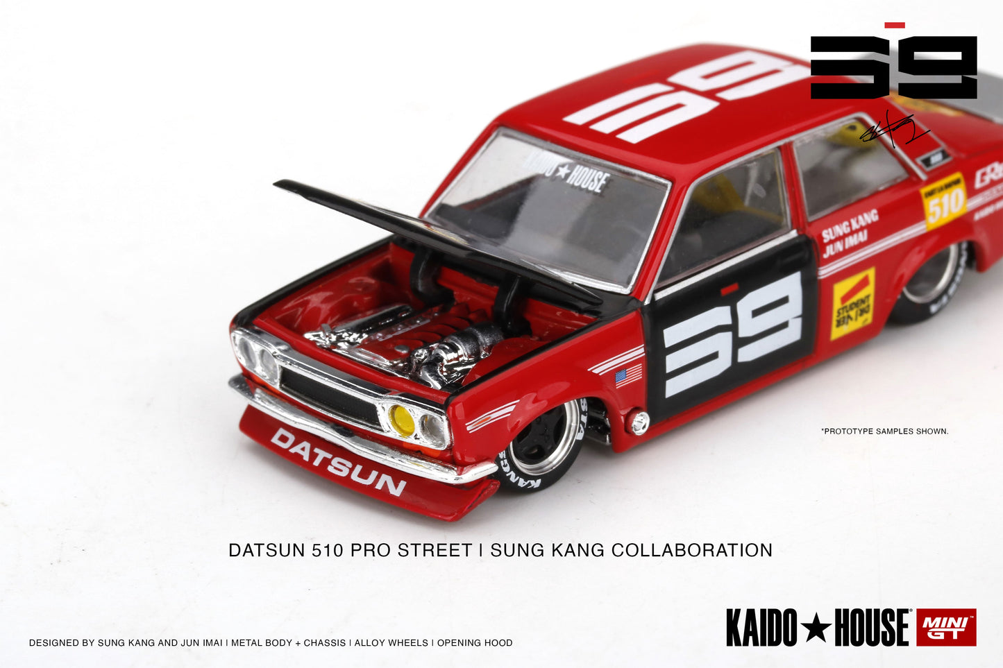 Kaido House 1/64 Datsun 510 Pro Street SK510 Red 003