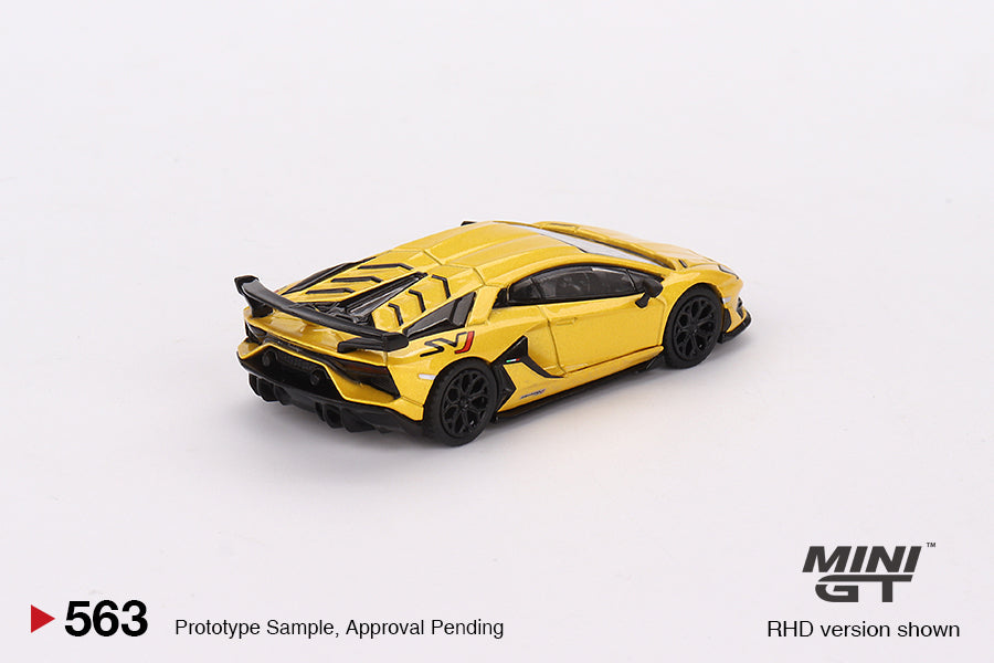MGT00563 MINI GT Lamborghini Aventador SVJ New Giallo Orion (RHD)