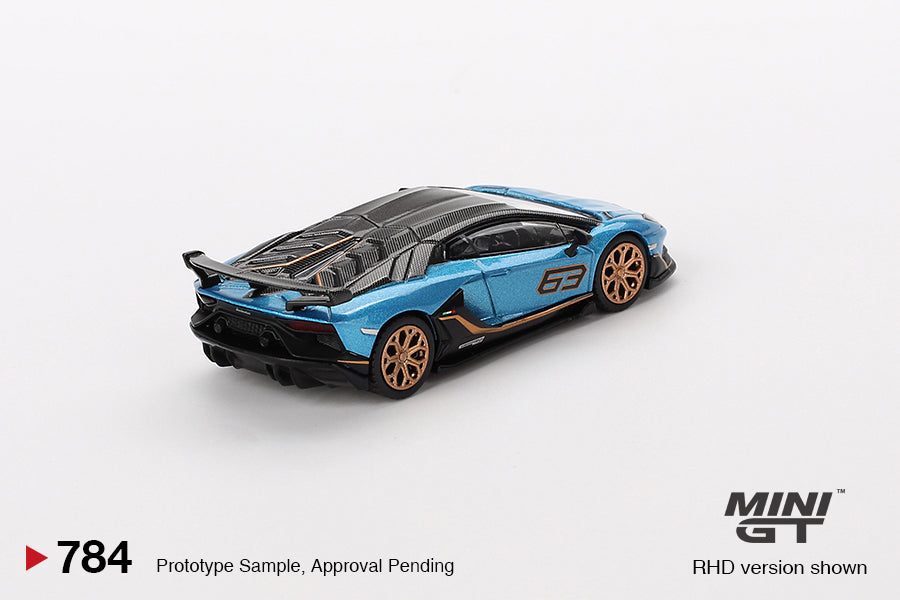 MGT00784 MINI GT Lamborghini Aventador SVJ 63 Blu Aegir