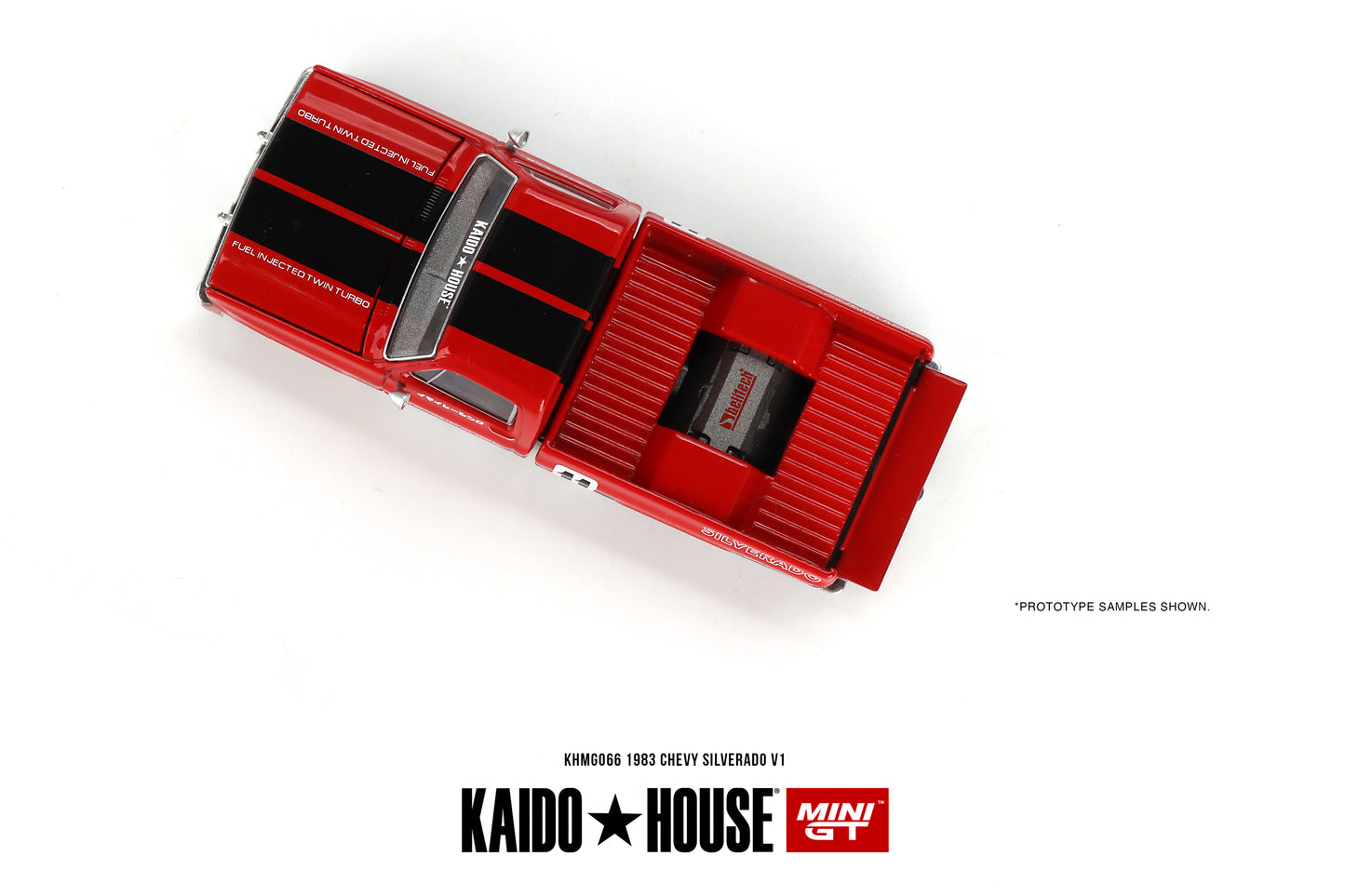 Chevrolet Silverado 1983 KAIDO V1- Red KHMG066 KAIDO HOUSE MINI GT