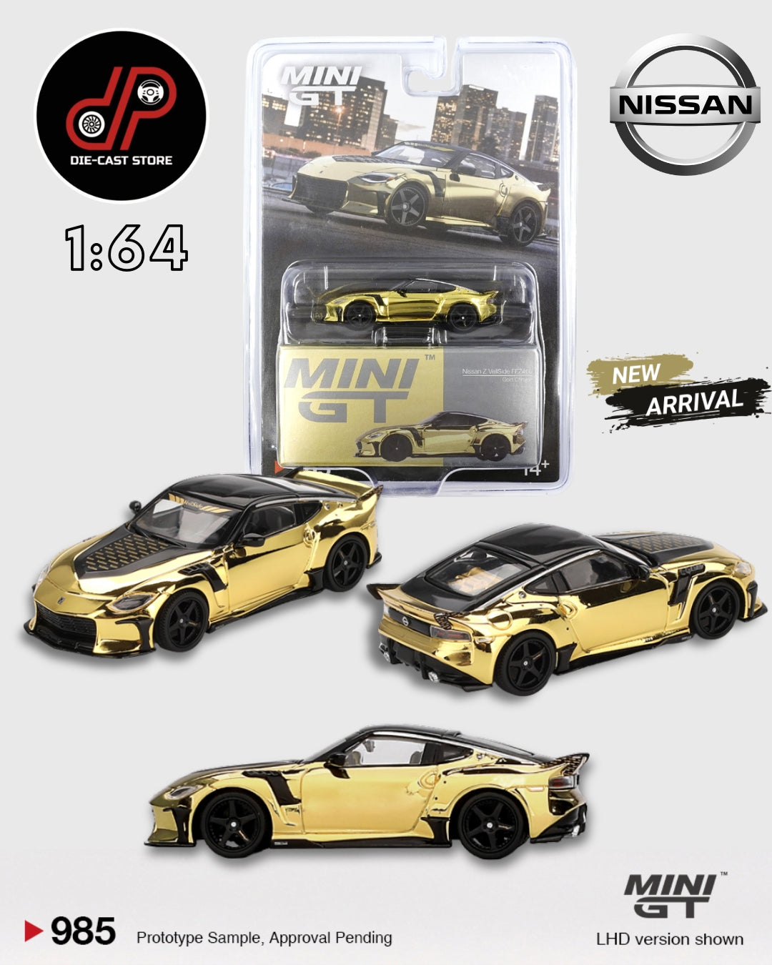 MGT00985 NISSAN Z VEILSIDE FFZ400 GOLD CHROME
