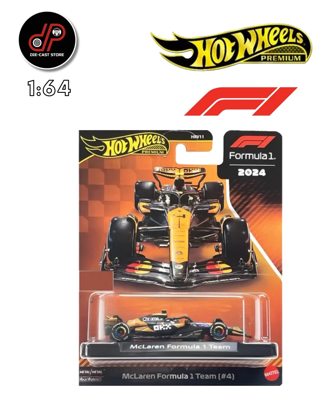 HOT WHEELS PREMIUM F1 MCLAREN #4