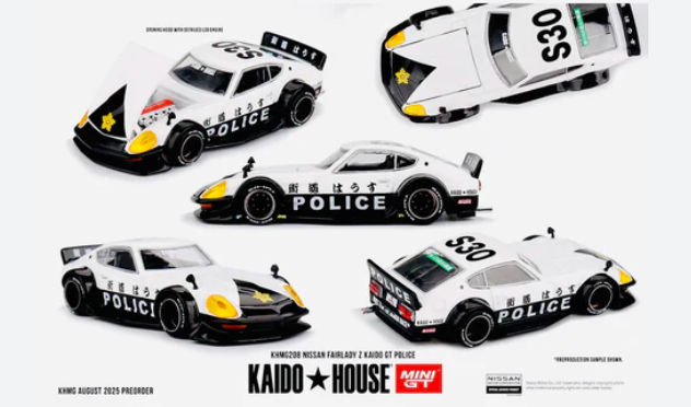 *KHMGT208 Nissan Fairlady Z Kaido GT Police 1:64