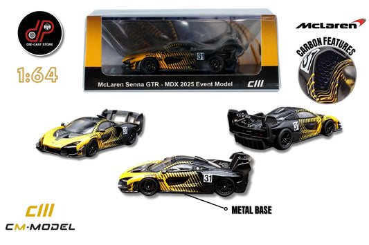 CM MODEL 1/64 MCLAREN SENNA GTR TRACK CAR MDX 2025 EXCLUSIVE