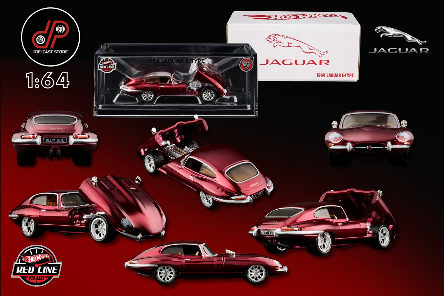 RLC EXCLUSIVE 1964 JAGUAR E-TYPE RED