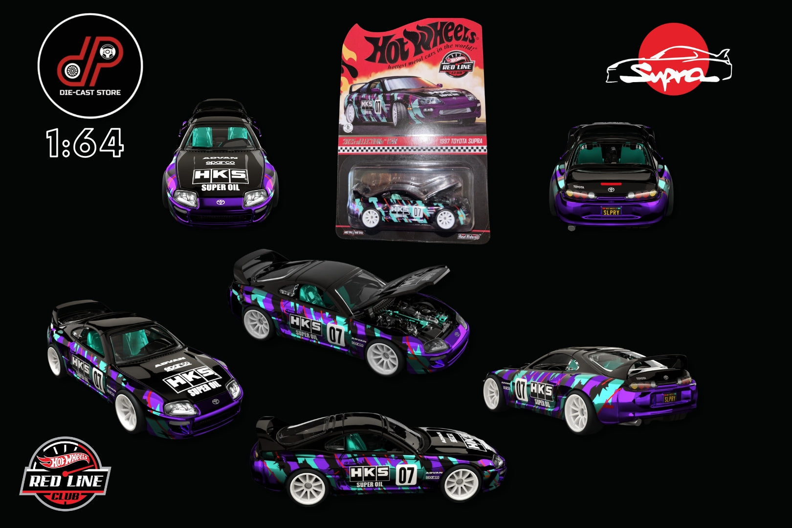 RLC EXCLUSIVE SELECTIONS 1997 TOYOTA SUPRA HKS – DP Die Cast Store