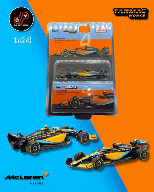 Tarmac Works 1:64 McLaren MCL36 Emilia Romagna Grand Prix 2022 Lando N