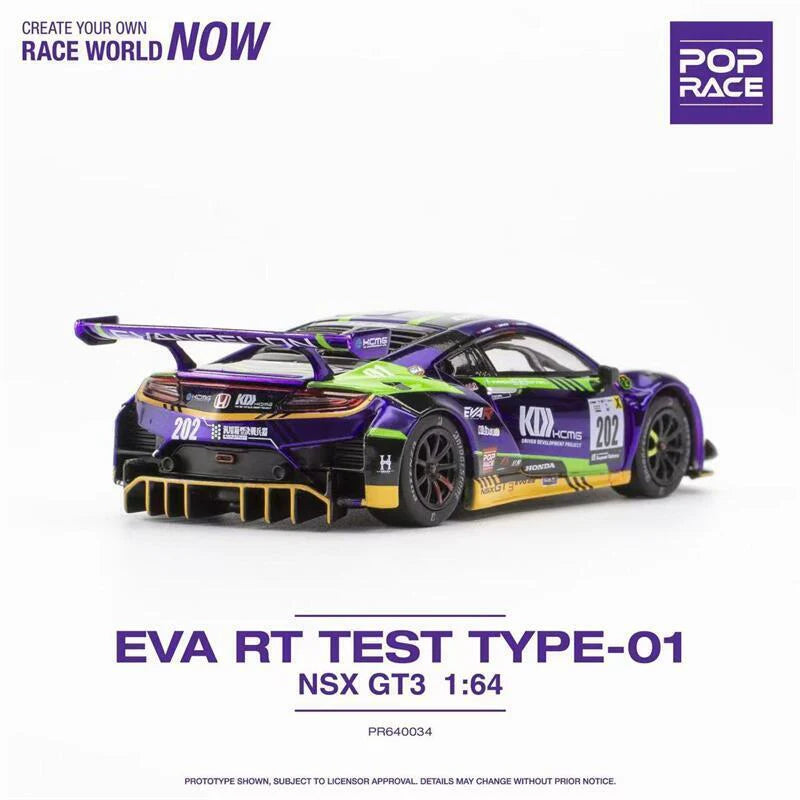 Pop Race 1/64 EVA RT TEST TYPE-01 NSX GT3 – Sky High Garage POP RACE