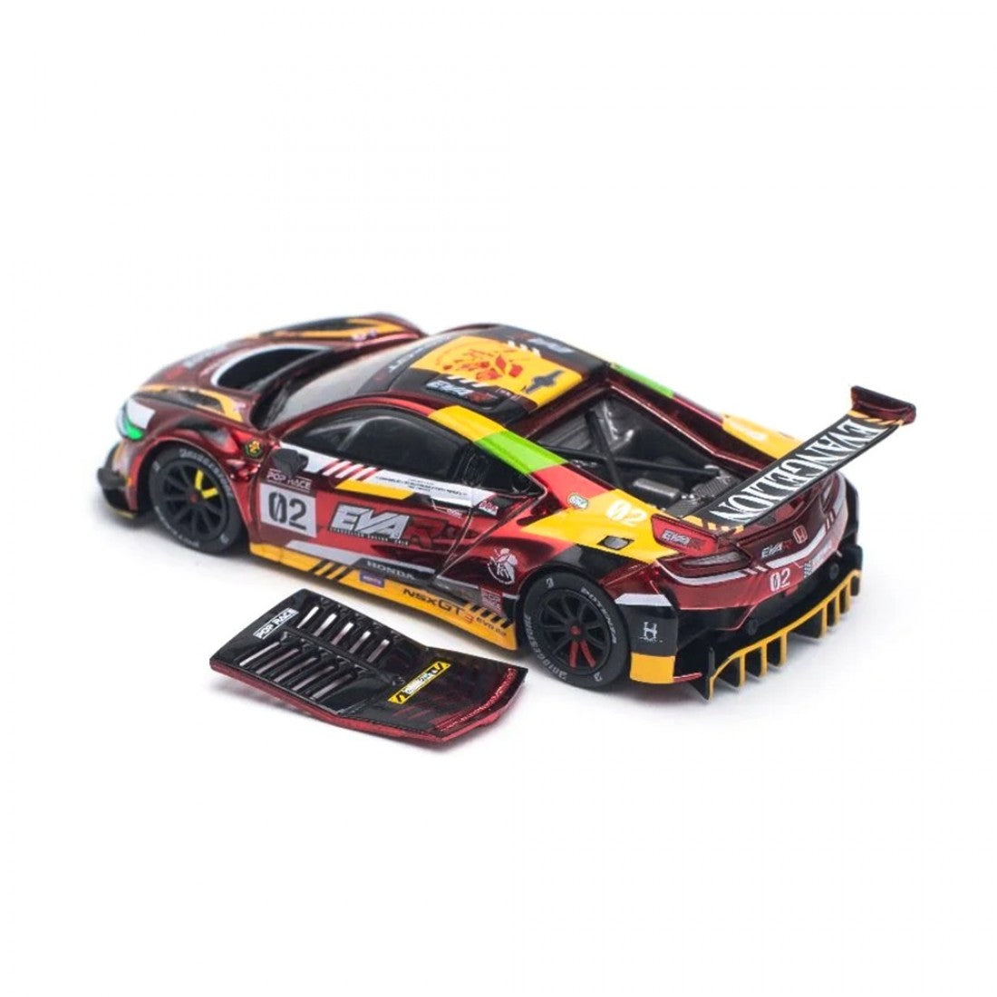 POP RACE 1/64 HONDA NSX GT3 EVO22 EVA RT PRODUCTION MODEL-02 DIECAST SCALE MODEL CAR