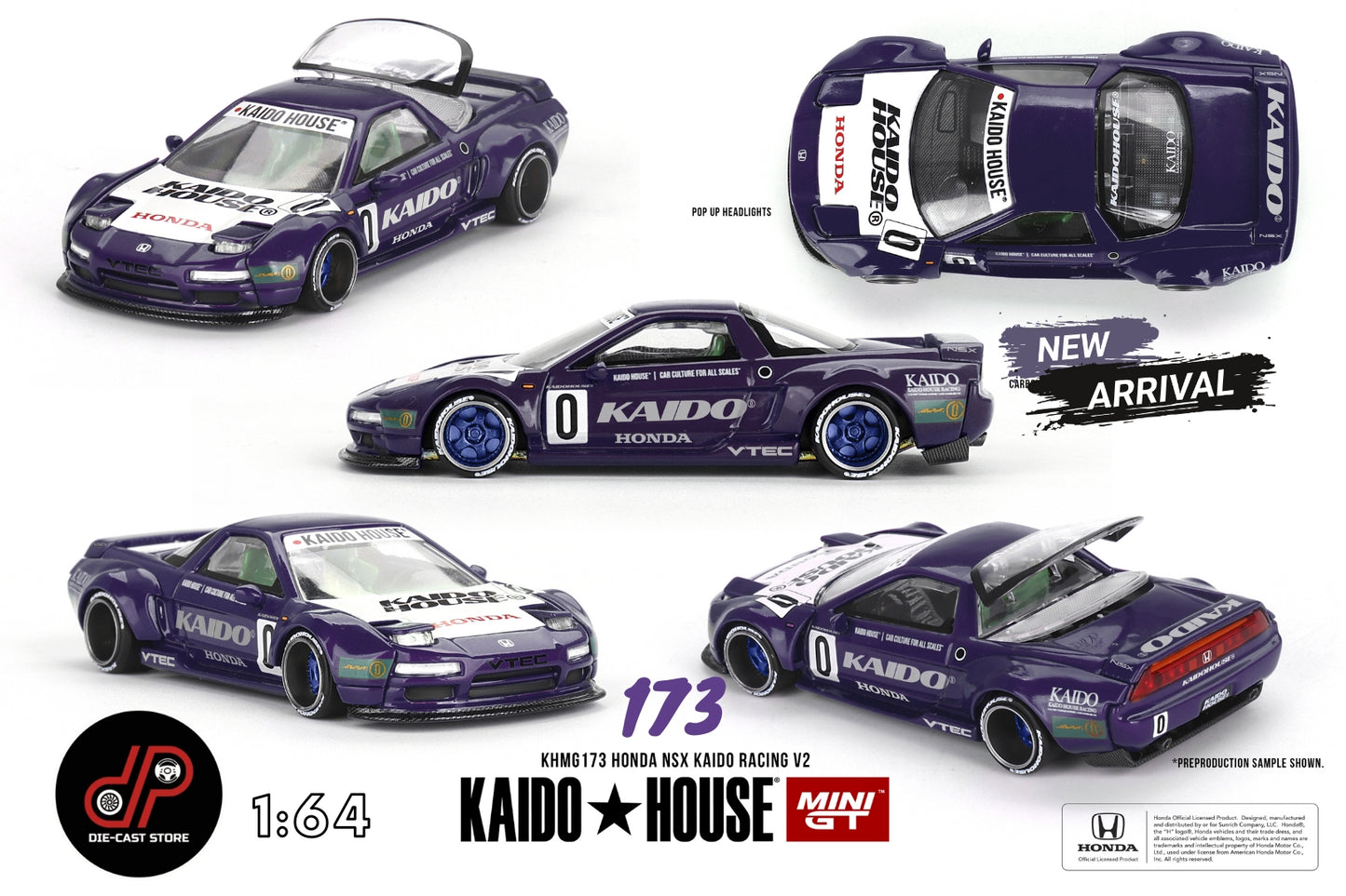 KHMG173 HONDA NSX KAIDO RACING V2 PURPLE
