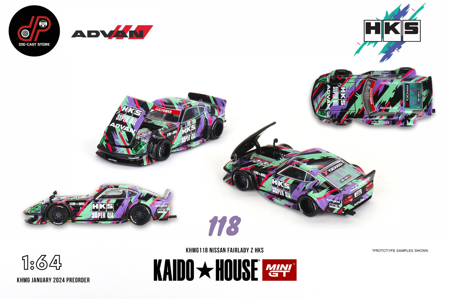 Kaido GT Nissan Fairlady Z HKS V1 KHMG118