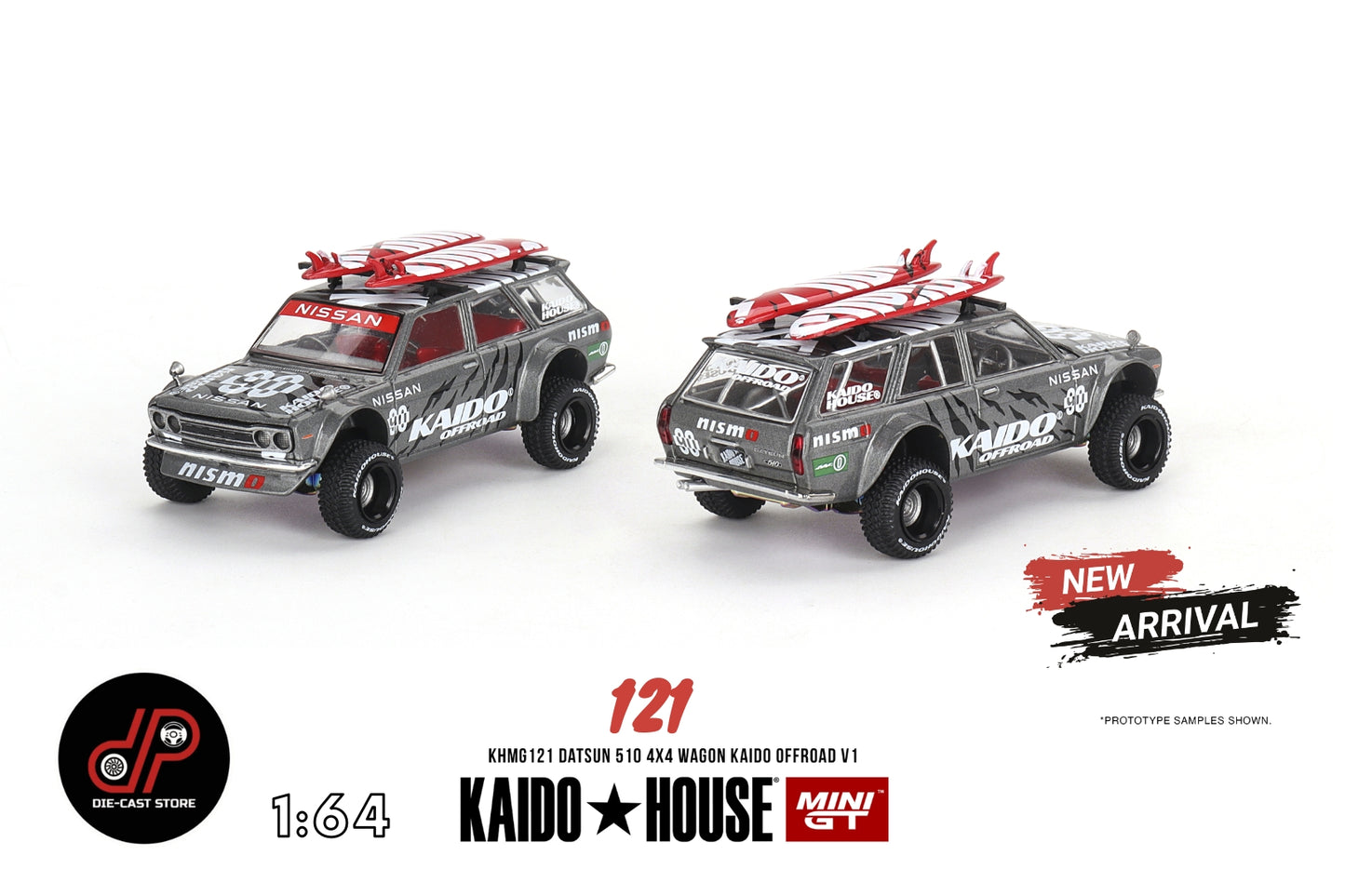 Kaido GT Datsun 510 Wagon 4x4 Gray KHMG121
