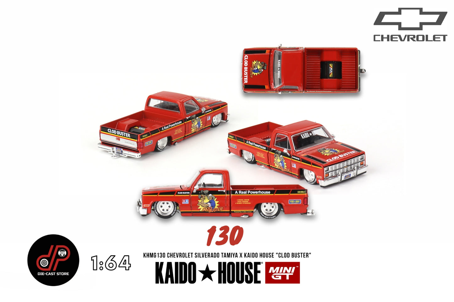 Kaido GT Chevrolet Silverado TAMIYA X KAIDO HOUSE "Clod Buster" KHMG130