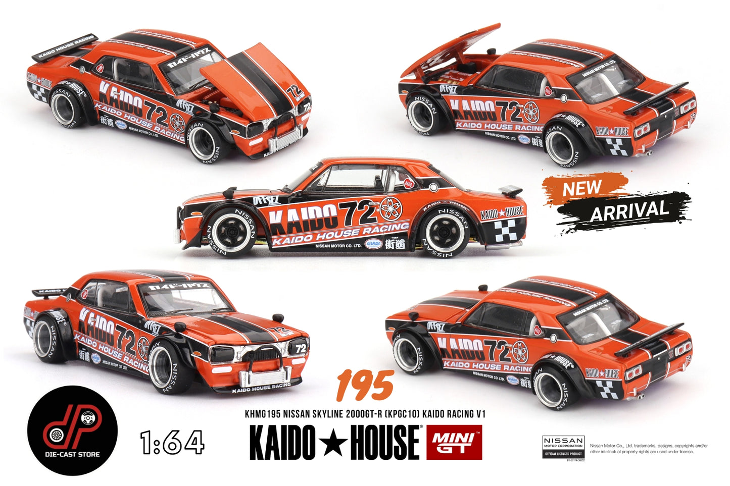 KHMG195 NISSAN SKYLINE 2000GT-R (KPGC10) KAIDO RACING V1