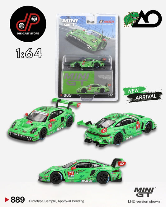 MGT00889 PORSCHE 911 GT3 R #77 AO RACING 2024 IMSA DAYTONA 24 HRS GTD PRO 2ND PLACE