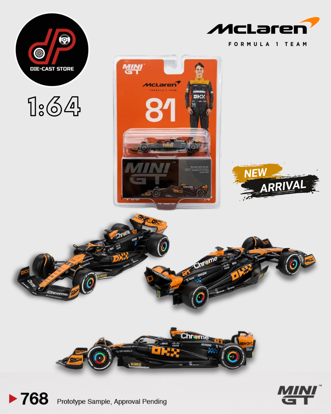 MGT00768 MCLAREN MCL60 #81 OSCAR PIASTRI 2023 F1 2023 JAPANESE GP 3RD PLACE