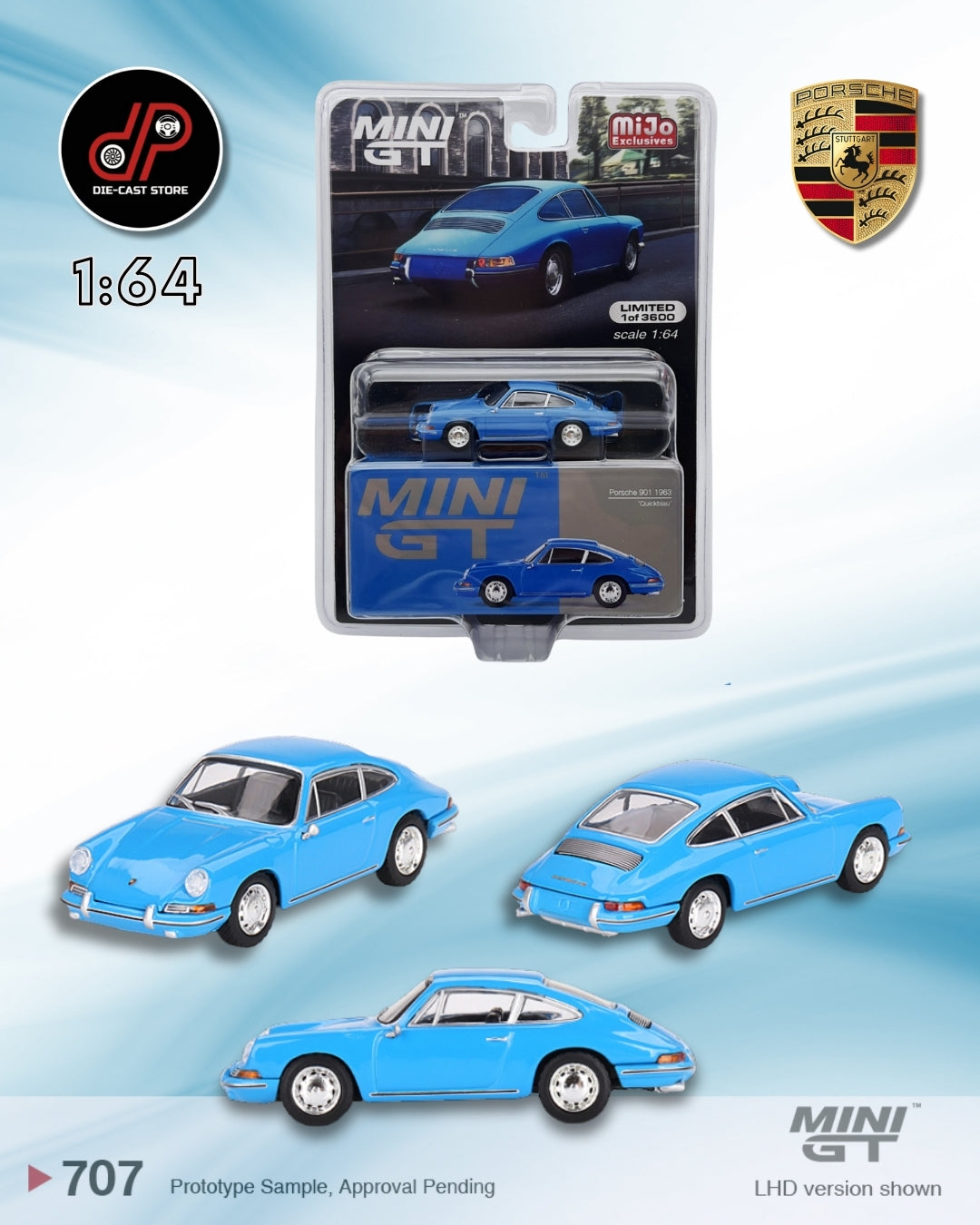 MGT00707 Porsche 901 1963 'Quickblau'