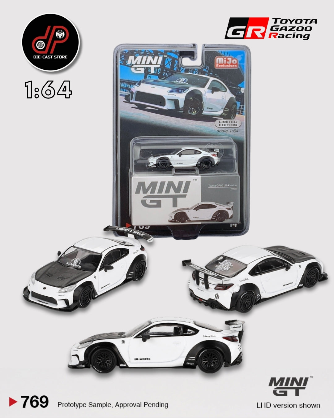 MGT00769 Toyota GR86 LB★Nation White