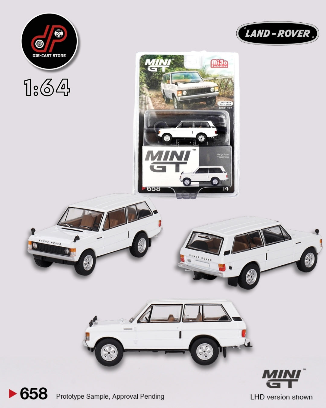 MGT00658 Range Rover Davos White RHD MINI GT