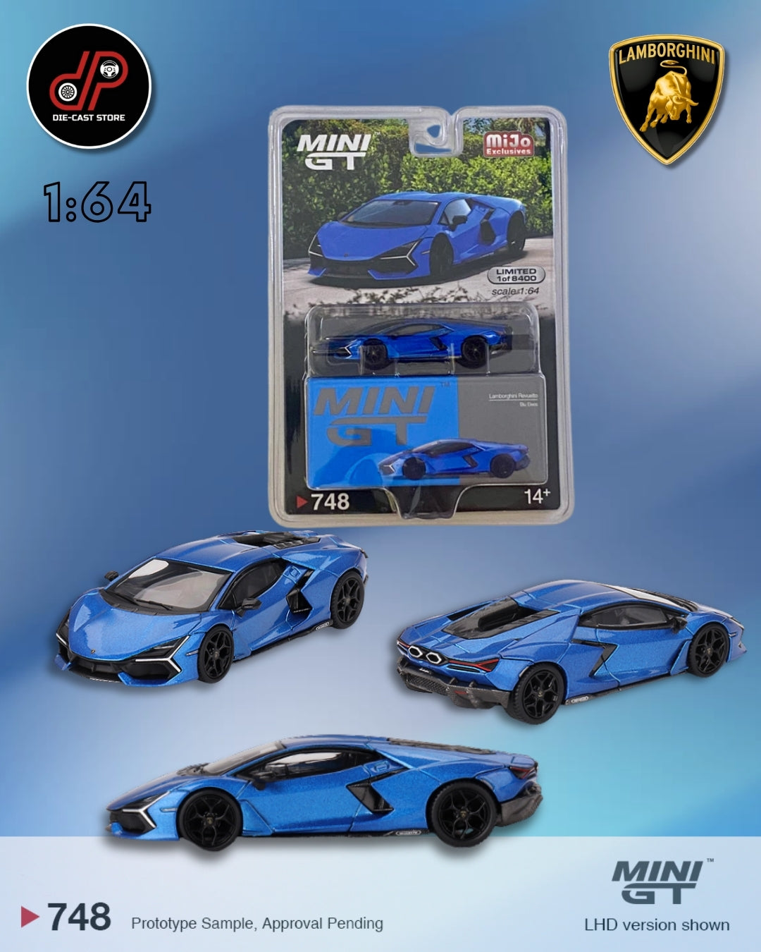 MGT00748 Lamborghini Revuelto Blu Eleos