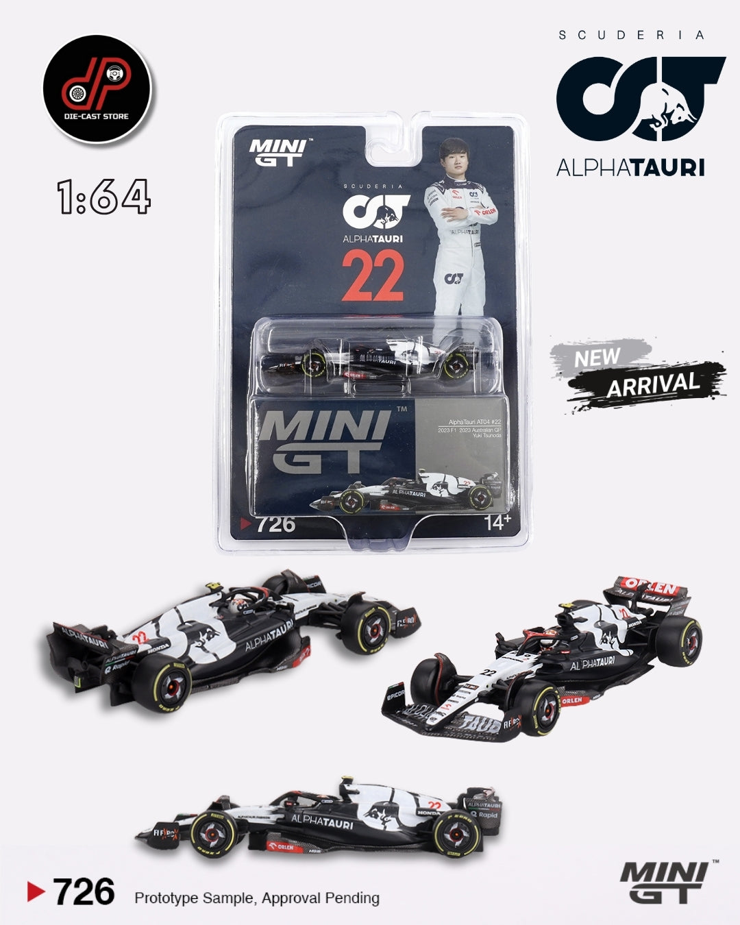 MGT00726 ALPHATAURI AT04 #22 YUKI TSUNODA 2023 F1 2023 AUSTRALIAN GP