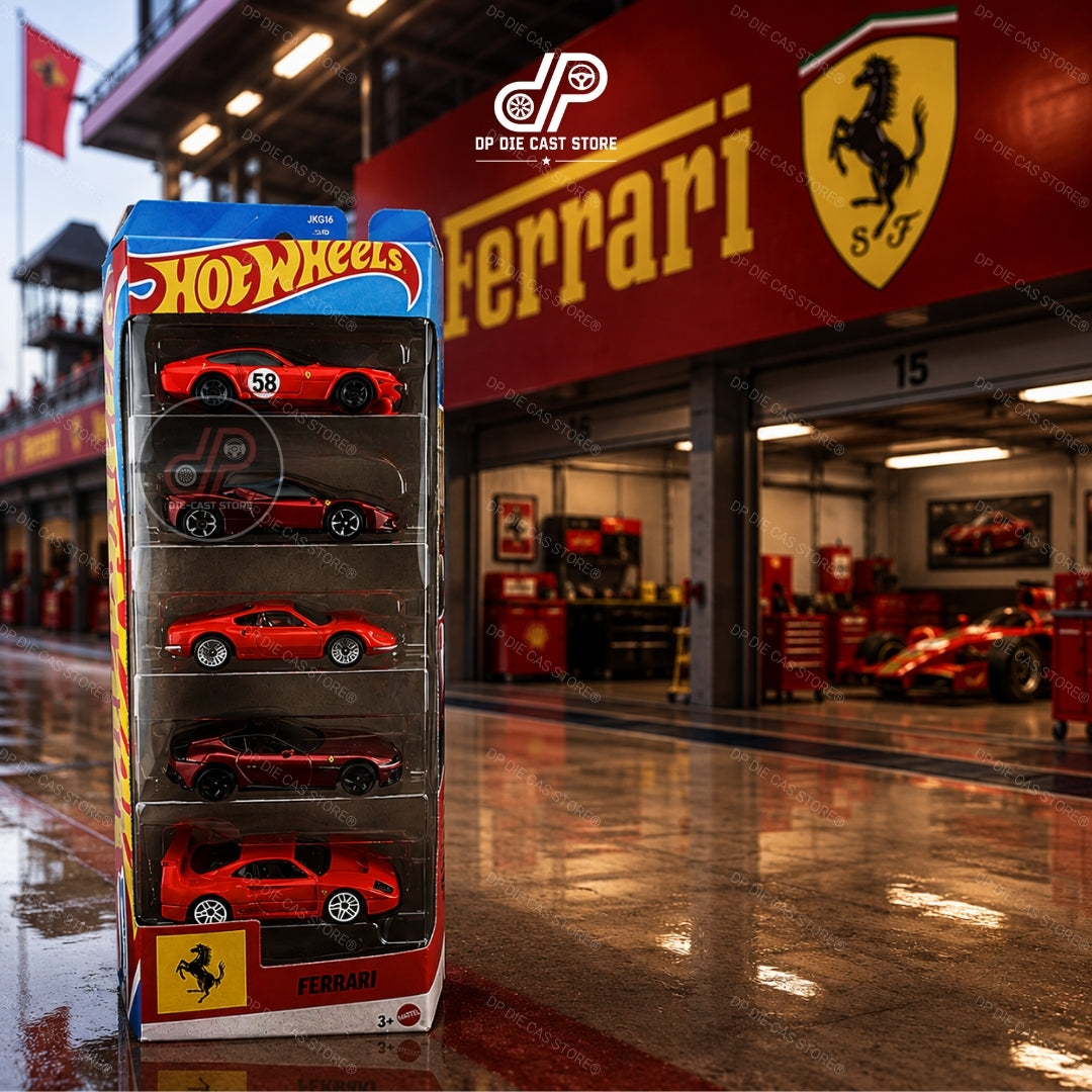 HOT WHEELS 5 PACK X FERRARI