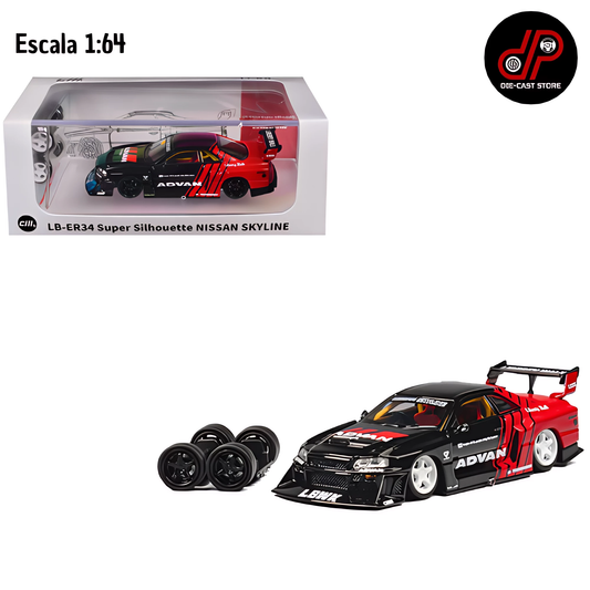 Nissan Skyline LB-ER34 Super Silhouette ADVAN 1/64
