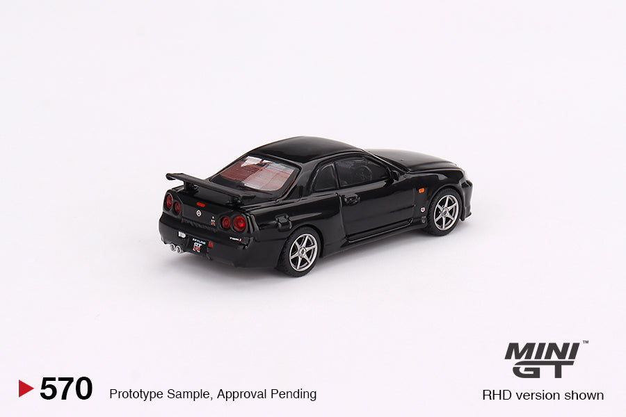 MGT00570 Nissan Skyline GT-R (R34) V-Spec – Black Pearl MINI GT