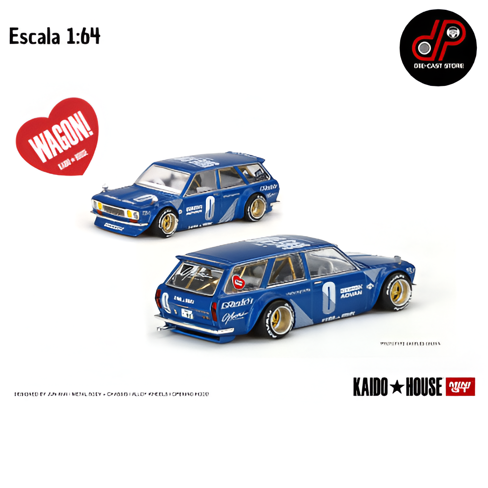 Datsun KAIDO 510 Wagon #0 Blue Model KHMG011 KAIDO HOUSE MINI GT
