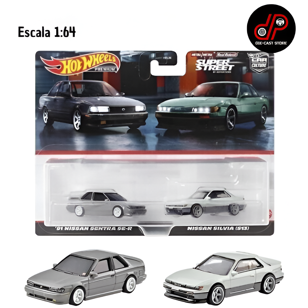 Hot Wheels Premium - Duo Pack 2 - '91 Nissan Sentra SE-R Silvia S13