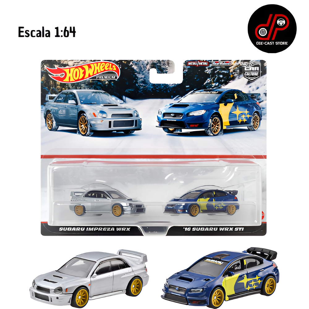 Hot Wheels Premium - Duo Pack - Subaru Impreza Wrx Y ´16 Wrx Sti