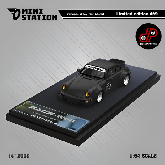 MINI STATION Porsche RWB 964 Ducktail SAMURAI Black