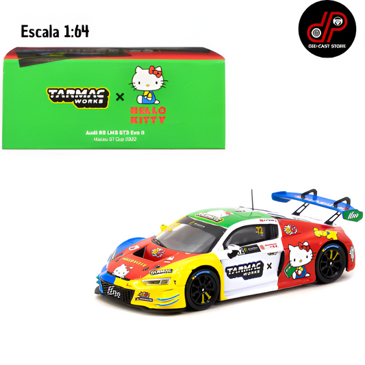 Audi R8 Lms GT3 Evo II 1/64 " Hello Kitty by TARMAC WORKS