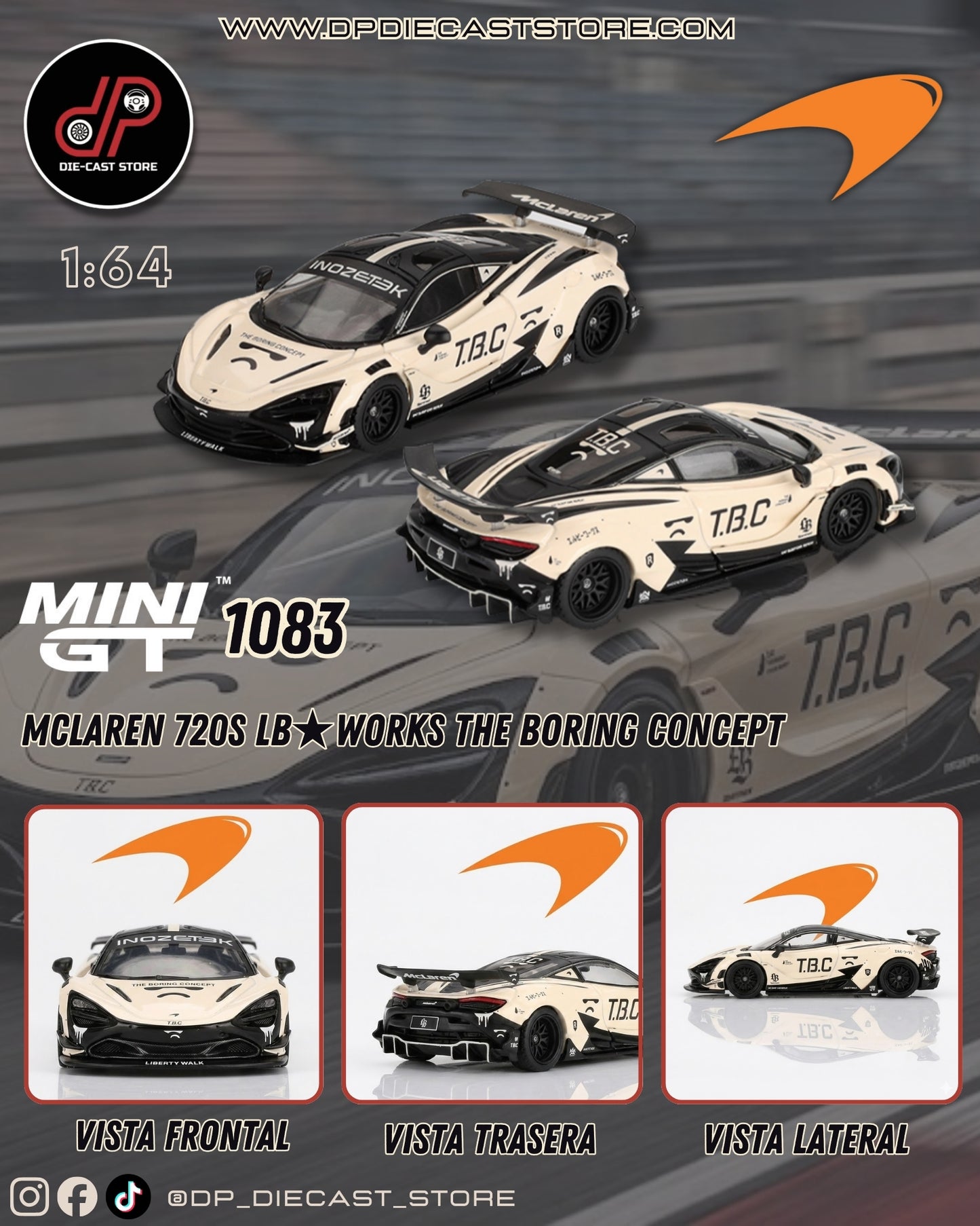 MGT01083 MCLAREN 720S LB★WORKS THE BORING CONCEPT