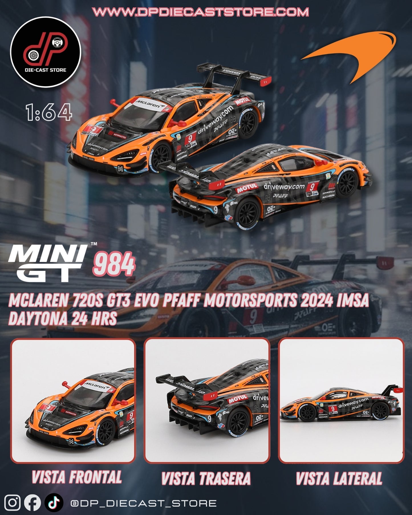 MGT00984 MCLAREN 720S GT3 EVO PFAFF MOTORSPORTS 2024 IMSA DAYTONA 24 HRS