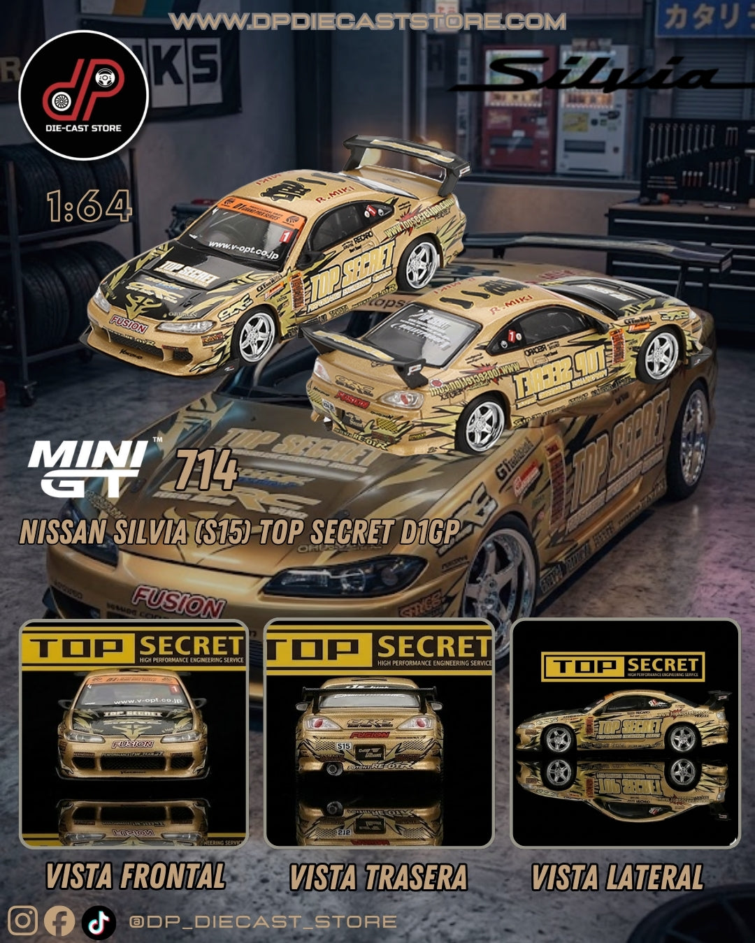 MGT00714 NISSAN SILVIA (S15) TOP SECRET D1GP