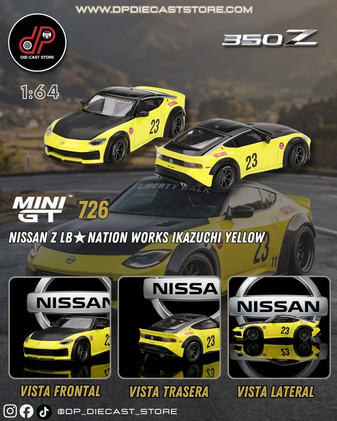 MGT00826 NISSAN Z LB★NATION WORKS IKAZUCHI YELLOW