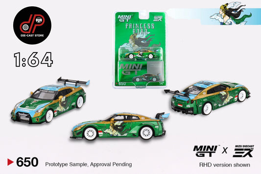 MGT00650 LB-Silhouette WORKS GT NISSAN 35GT-RR Ver.2 “PRINCESS RORO” MINI GT x MIZU Diecast