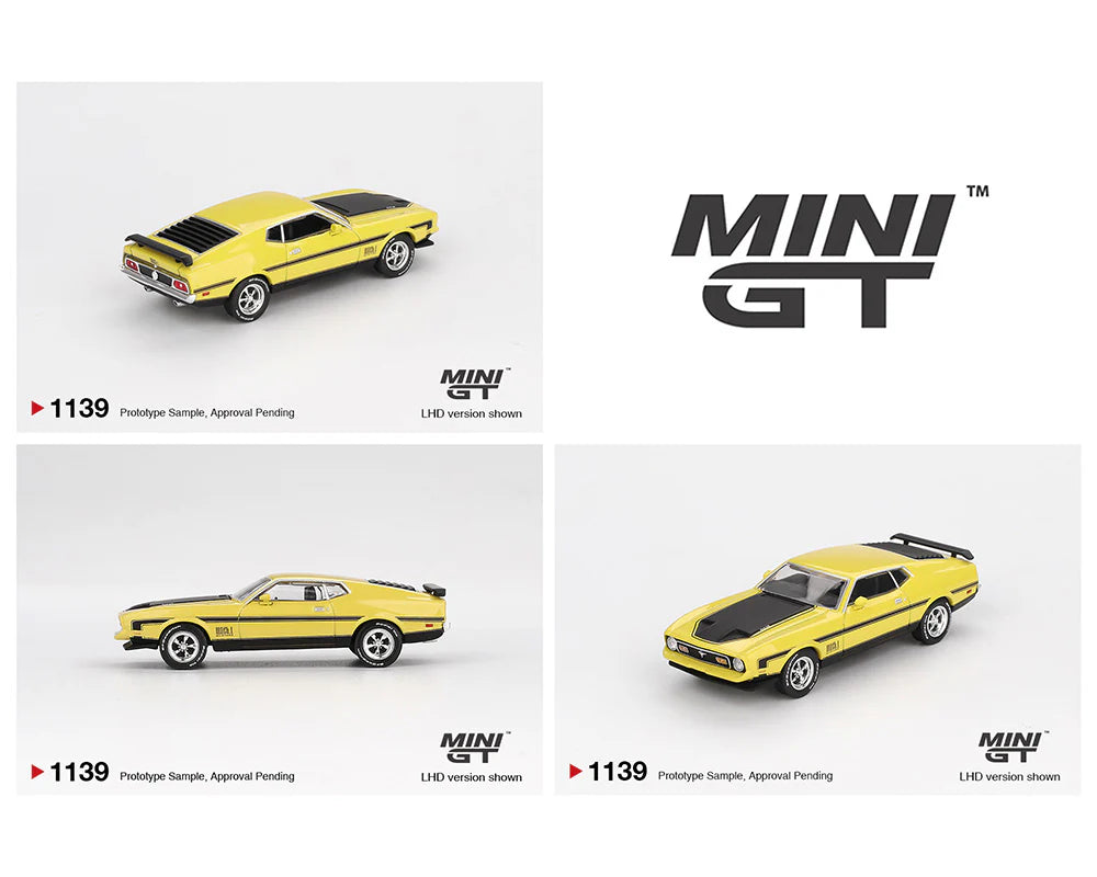 *MGT01139 Ford Mustang Mach 1 Grabber Yellow 1971