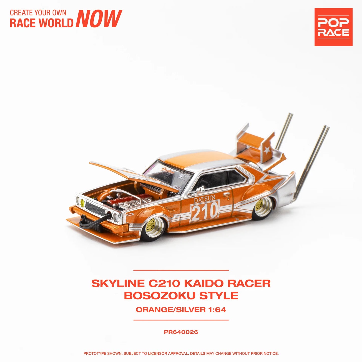 SKYLINE C210 KAIDO RACER BOSOZOKU STYLE ORAN POP RACE