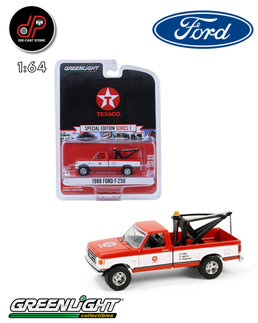GREENLIGHT SPECIAL EDITION SERIES 1 1988 FORD F-250 TEXACO RED/WHITE