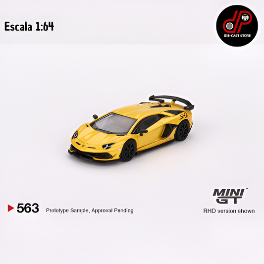 MGT00563 MINI GT Lamborghini Aventador SVJ New Giallo Orion (RHD)