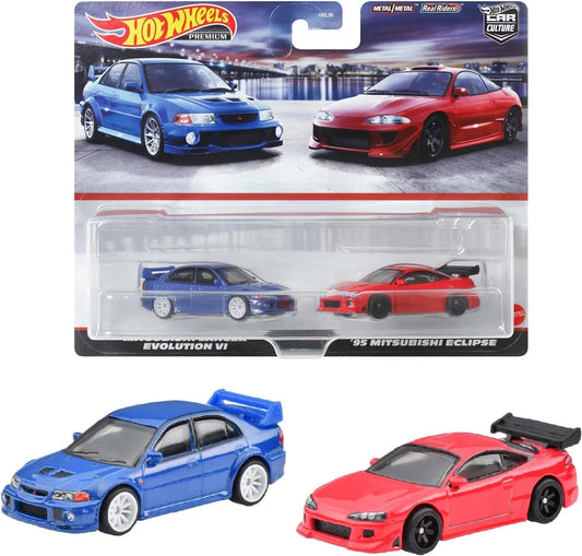 Mitsubishi Lancer Evolution y 1995 Eclipse Pack 2 HOT WHEELS PREMIUM