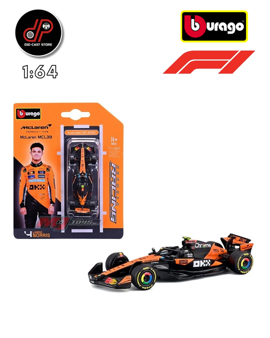 BBURAGO 1:64 F1 2025 MCLAREN MCL39 #4 LANDO NORRIS