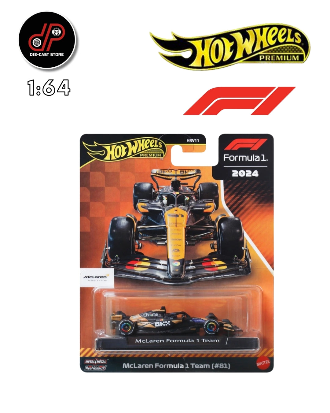 HOT WHEELS PREMIUM F1 MCLAREN #81