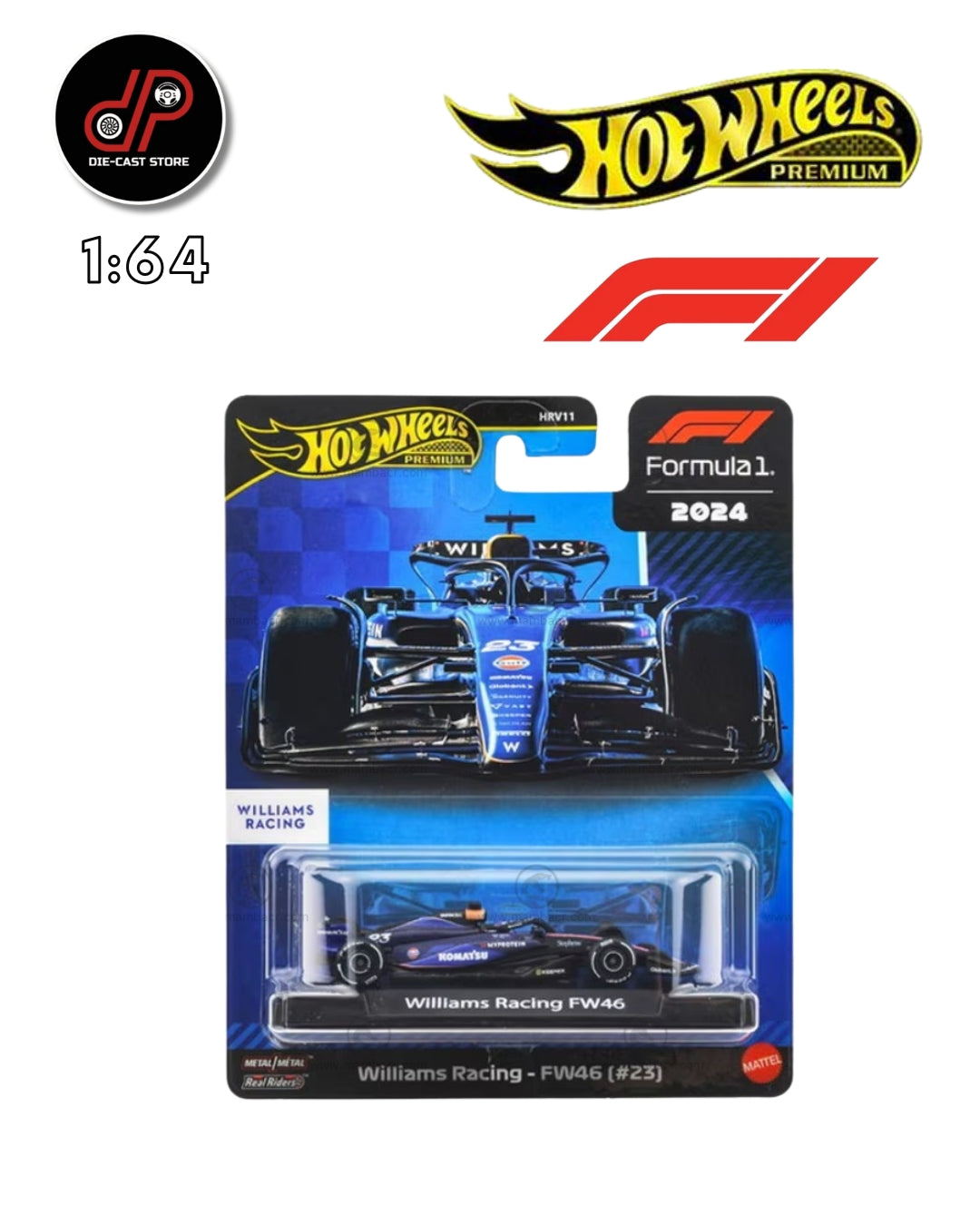 Hot Wheels Premium F1 Williams Racing #23