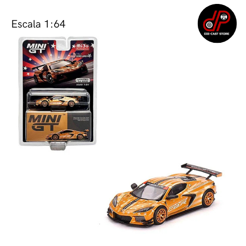 MGT00548 CHEVY CORVETTE C8R STARS STRIPE MINI GT
