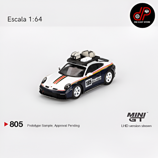 MGT00805 Porsche 911 Dakar Rallye Design Package White/Gentian Blue Metallic