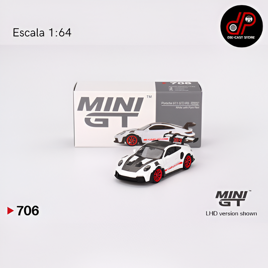 MGT00706 Porsche 911 (992) GT3 RS Weissach Package White with Pyro Red